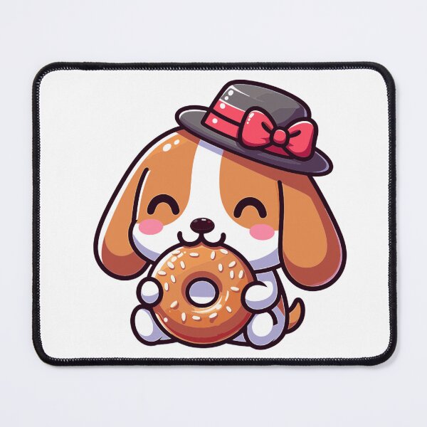 Item preview, Beagle Eating A Bagel designed and sold by SweetDoodleBug.