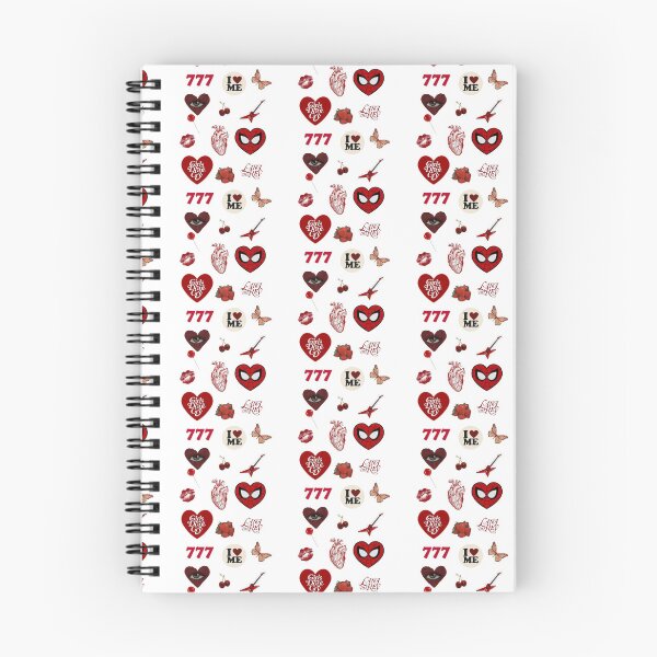 Item preview, Red journal theme designed and sold by ItGirlTheraphy.