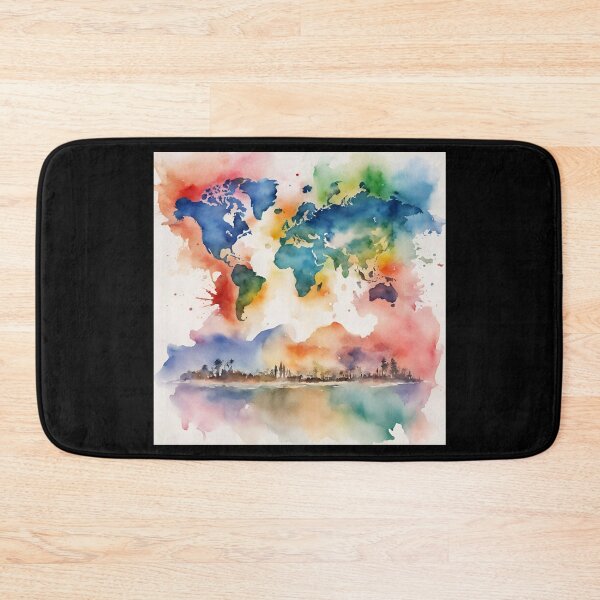 Item preview, Watercolor Continent designed and sold by DESIGNbyDIEGO.