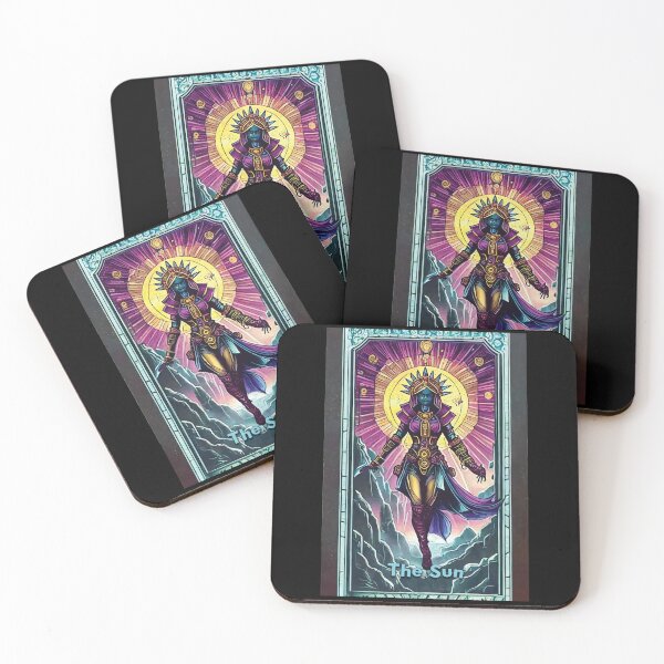Item preview, The Sun - neon style painting tarot card designed and sold by nvrprooo.