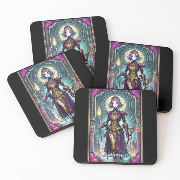 Item preview, Judgment - neon style painting tarot card designed and sold by nvrprooo.