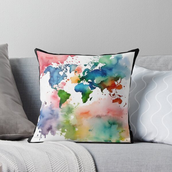 Item preview, Continente acuarela designed and sold by DESIGNbyDIEGO.
