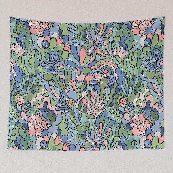 Item preview, Funky organic doodle plants designed and sold by kostolom3000.