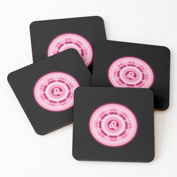 Item preview, Pink Neon Leo Zodiac Sign designed and sold by lachataigne.