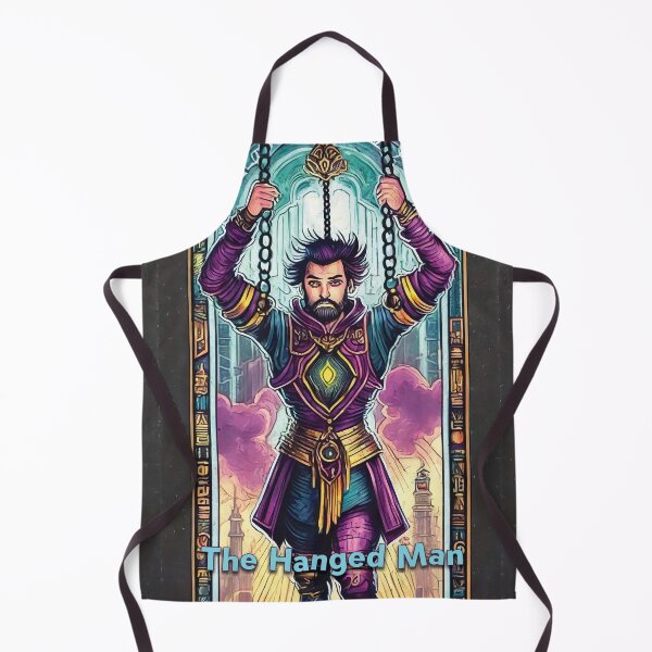 Item preview, The Hanged Man - neon style painting tarot card designed and sold by nvrprooo.
