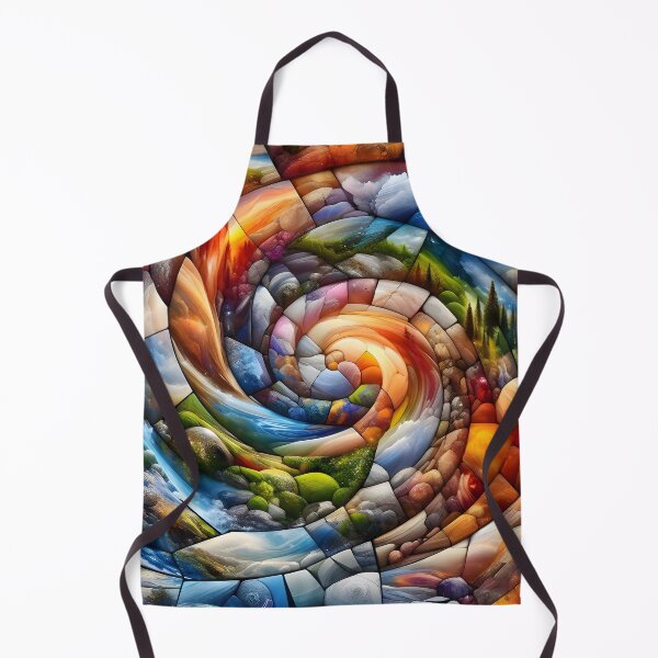 Item preview, Spiral of Seasons: An Abstract Nature Mosaic designed and sold by EnigmaGallery.