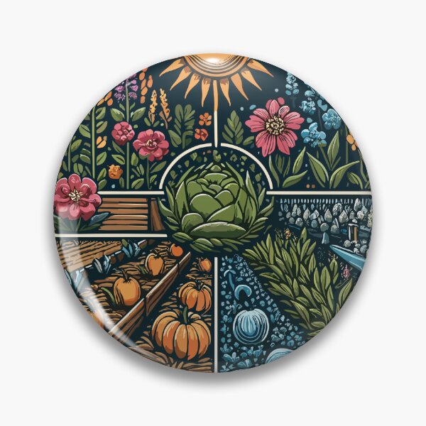 Item preview, Seasonal Gardening Delight: Blooms, Harvests, and Green Joy designed and sold by Top-Bot.