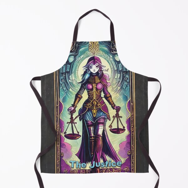 Item preview, Justice - neon style painting tarot card designed and sold by nvrprooo.