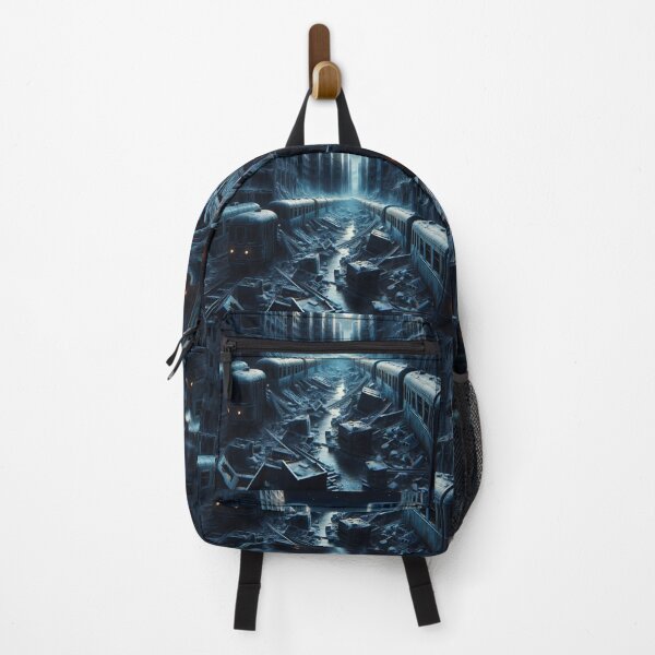 Item preview, Midnight Echoes: The Frozen Urban Abyss designed and sold by ArtComixHaven.