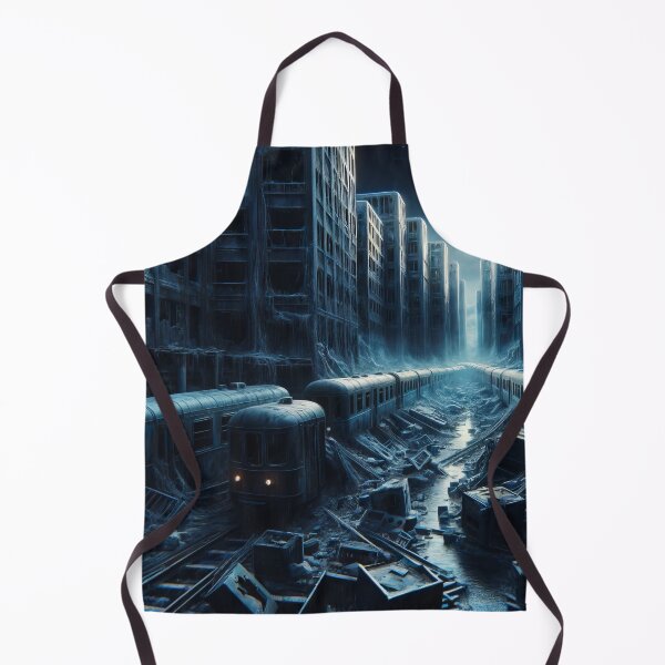 Item preview, Midnight Echoes: The Frozen Urban Abyss designed and sold by ArtComixHaven.