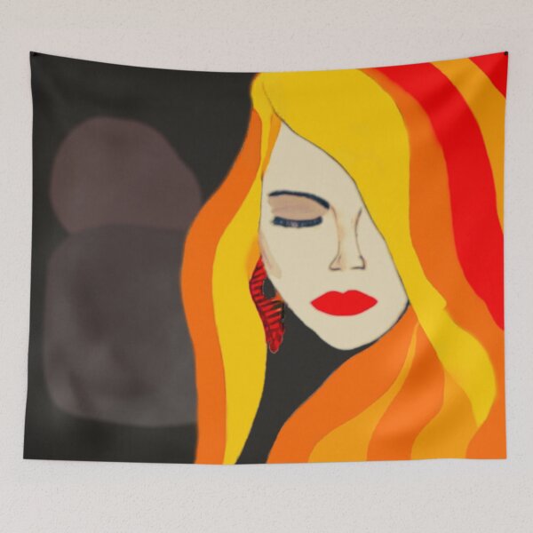 Item preview, Redhead Beauty.  Minimalistic Abstract Female Portrait  designed and sold by Pretty-Bird.
