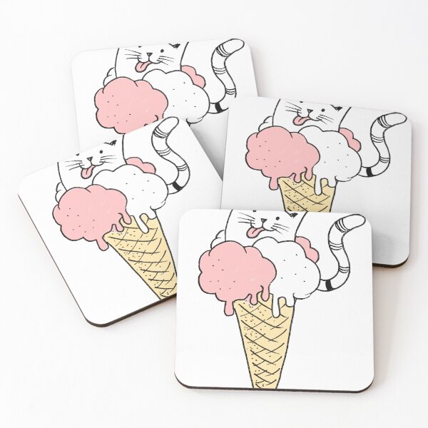 Item preview, Ice cream cat designed and sold by Paintbase.