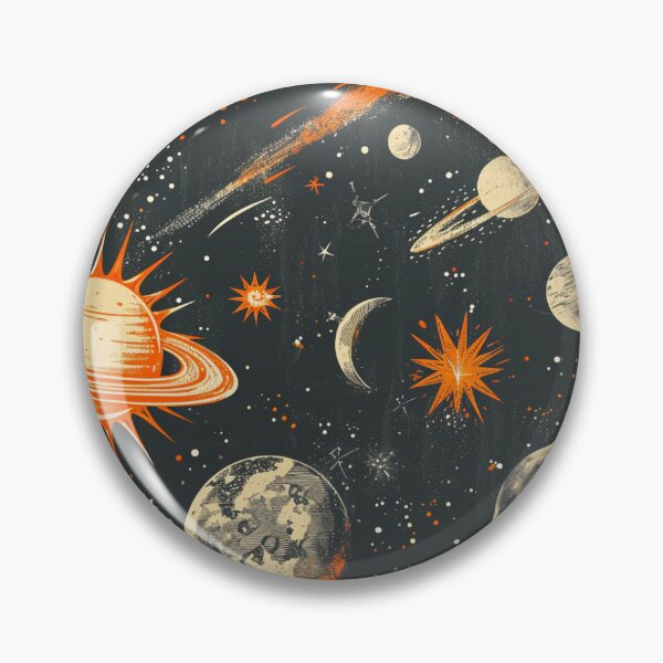 Artikelvorschau, Vintage-Weltraumforschungsmuster - Illustration von Himmelskörpern und kosmischen Phänomenen entworfen und verkauft von Ajay GB.