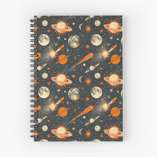 Item preview, Vintage Space Exploration Pattern - Celestial Bodies and Cosmic Phenomena Illustration designed and sold by Ajay GB.