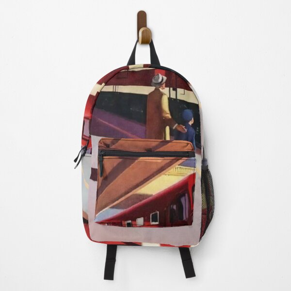 Item preview, American locomotive Railroad train art of Edward hopper classic  designed and sold by funnyshop222.