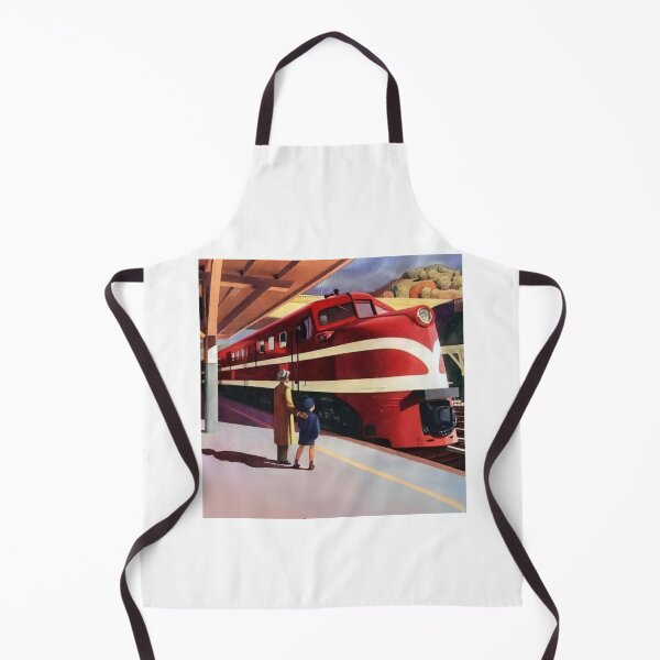 Item preview, American locomotive Railroad train art of Edward hopper classic designed and sold by funnyshop222.
