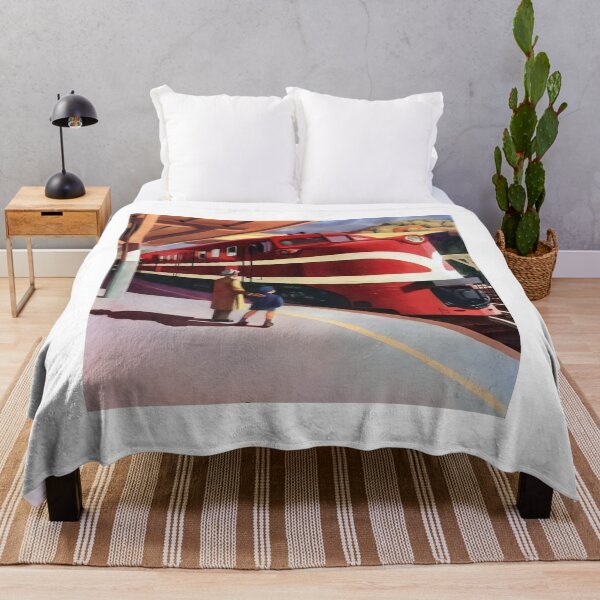 Item preview, American locomotive Railroad train art of Edward hopper classic  designed and sold by funnyshop222.