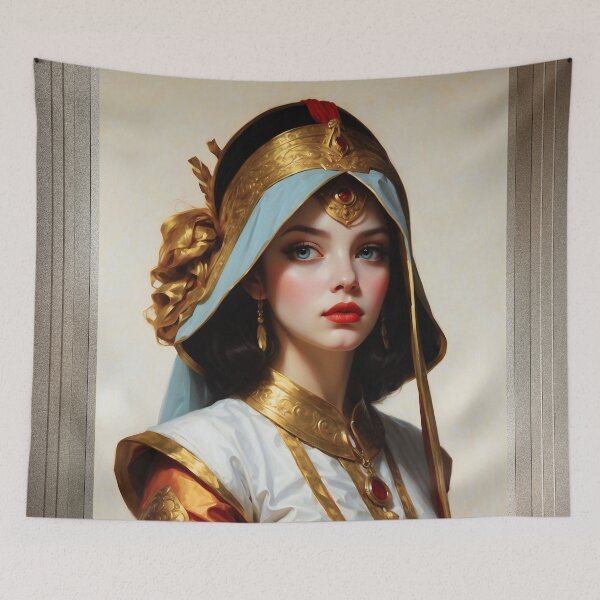 Item preview, Maiden Of The Krisden Order Beautiful AI Concept Art Portrait by Xzendor7 designed and sold by Xzendor7 Digital Art Creations.