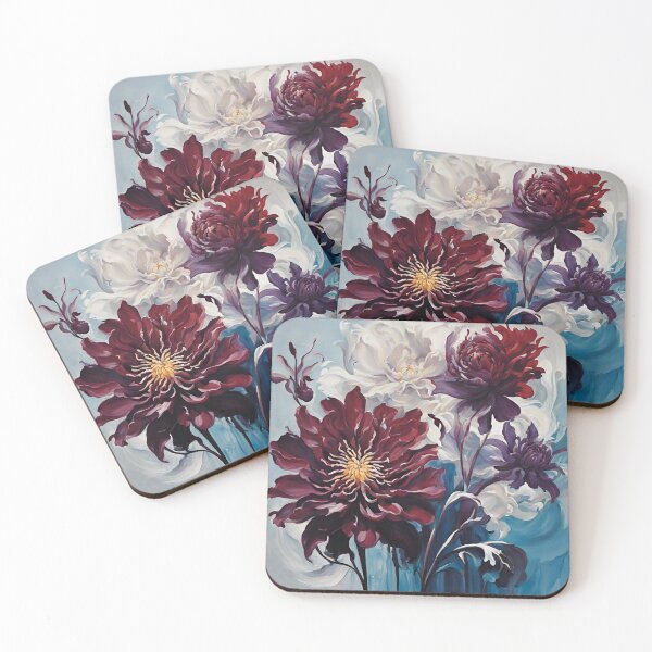 Item preview, Colorful Chrysanthemum Flowers - Lush Lily Home Decor designed and sold by LitzoyGlobeArt.