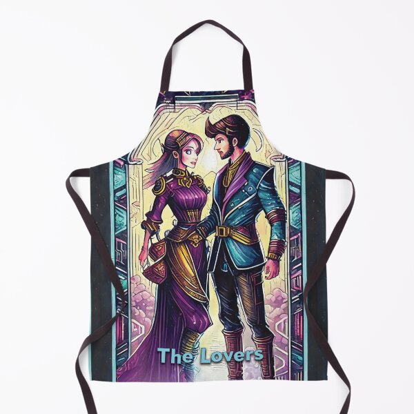 Item preview, The Lovers - neon style painting tarot card designed and sold by nvrprooo.