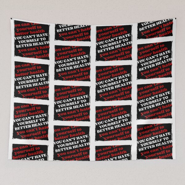 Item preview, You Can't Hate Yourself to Health designed and sold by PixiesPlace.