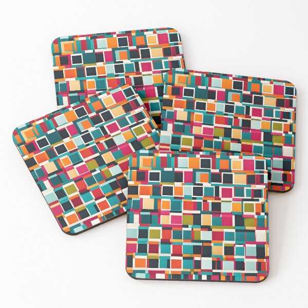 Item preview, colored tiles pattern designed and sold by AJSRPrints.
