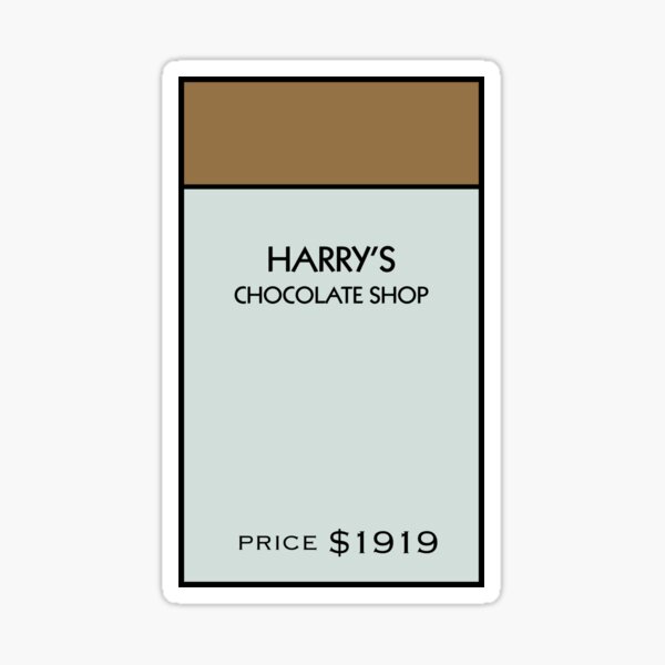 Item preview, Harry's Chocolate Shop Monopoly Location designed and sold by MuellersMelange.