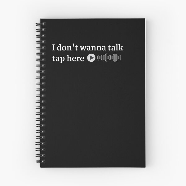 Item preview, voice message tap here to listen, i don't wanna talk designed and sold by KING-S.