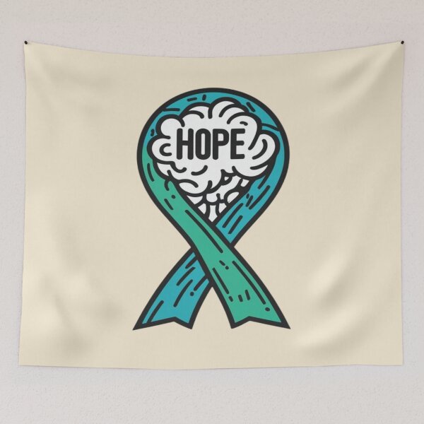 Item preview, Idiopathic intracranial hypertension Awareness Hope Ribbon Warrior designed and sold by UrbanGraphixs.