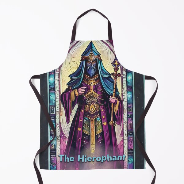 Item preview, The Hierophant - neon style painting tarot card designed and sold by nvrprooo.