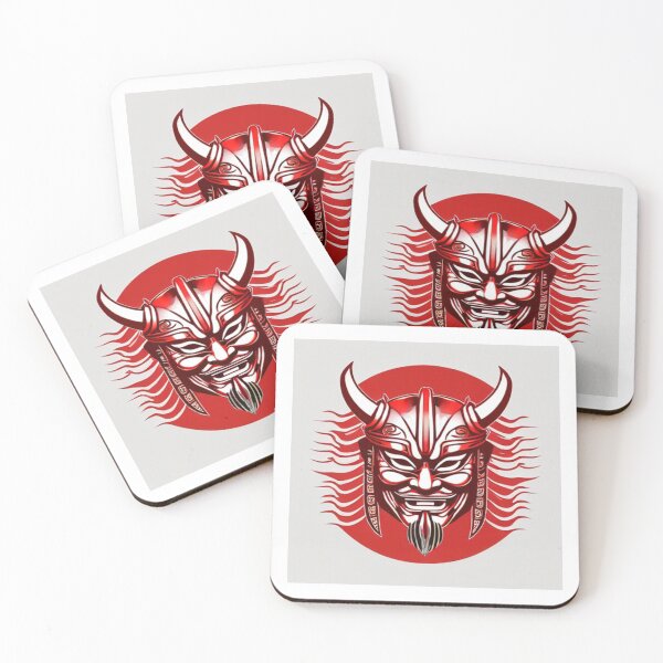 Item preview, Samurai mask in red designed and sold by EKA-goods-trade.