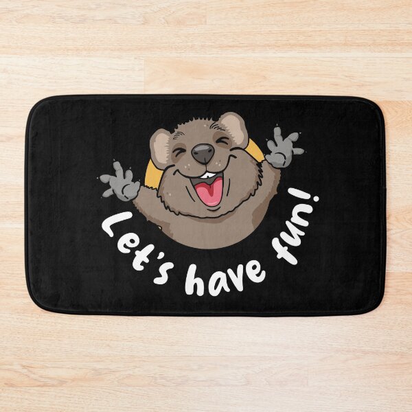 Item preview, Quirky quokka says 'Let's have fun'! (on dark colors) designed and sold by messy-nessie.