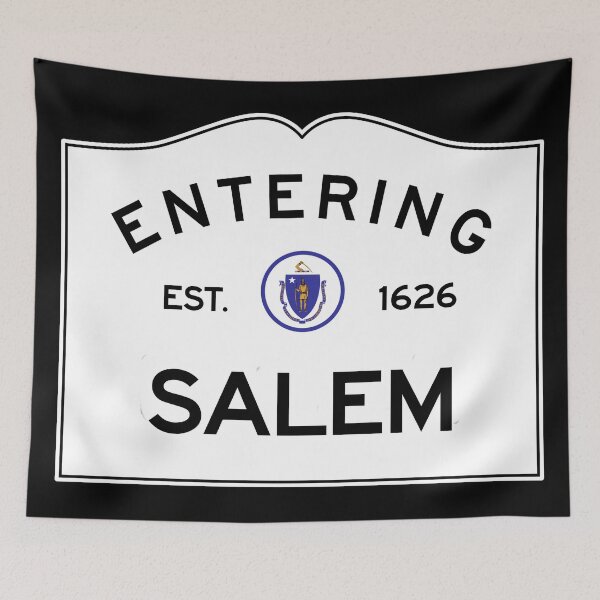 Item preview, Entering Salem Massachusetts - Commonwealth of Massachusetts Road Sign designed and sold by NewNomads.
