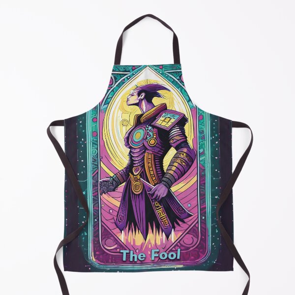 Item preview, The Fool - neon style painting tarot card designed and sold by nvrprooo.