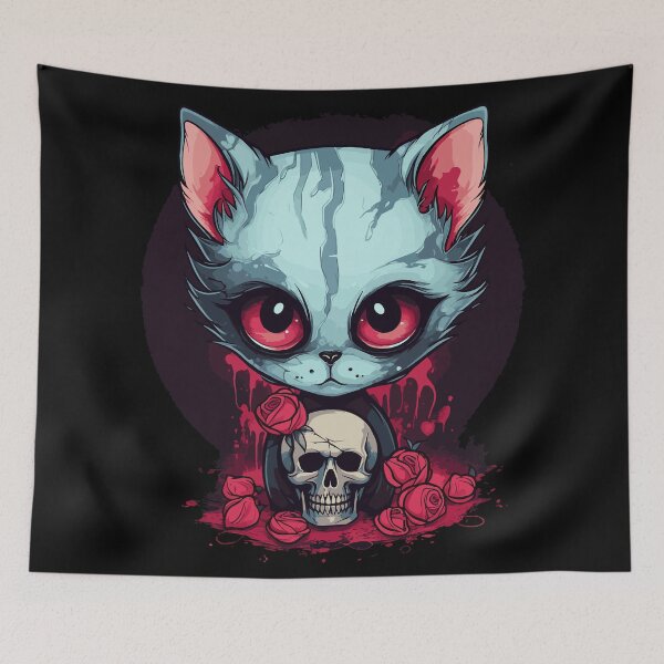 Item preview, Cute Emo Gothic kitten designed and sold by drizzd.