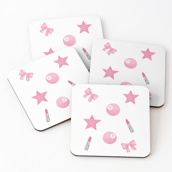 Item preview, Pink Billiard Ball, Pink Star, Pink Bow and Pink Lipstick  designed and sold by Jakubos.