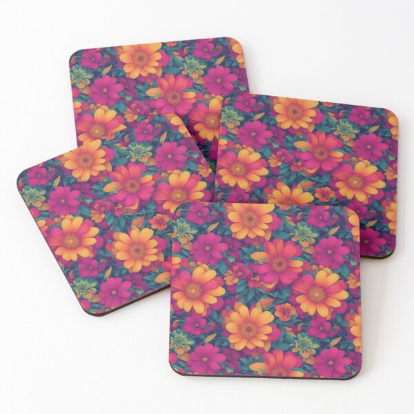 Item preview, Pink & Orange Gerber Daisy Flower Pattern designed and sold by kaliburrito.