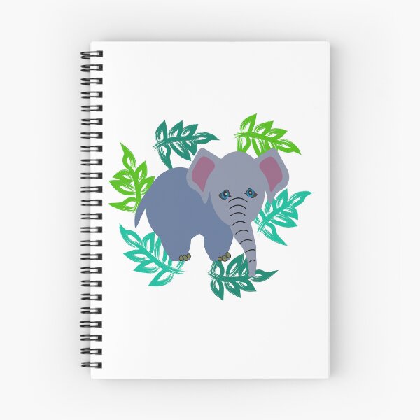 Item preview, Baby Elephant and Swirling Leaves Design designed and sold by jwturcott.