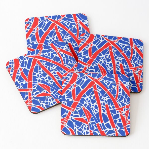 Item preview, Abstract Red White and Blue Pattern designed and sold by calibrit.