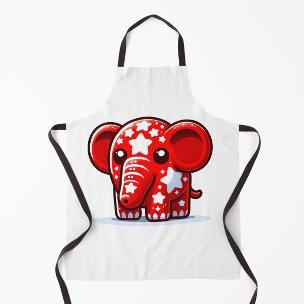 Item preview, Small Cute Red Republican Elephant with White Stars designed and sold by kylmllr101684.