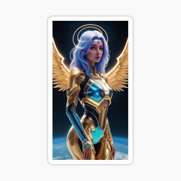 Cosmic Angel Girl Club | Girls From Another World | Angel Girl #slay Sticker