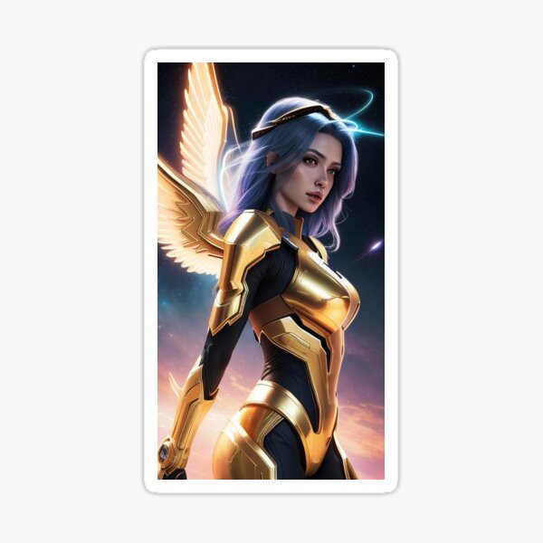 Angel Babe | Slay Angels | Slay Babes | Golden Angel Girl #slay Sticker