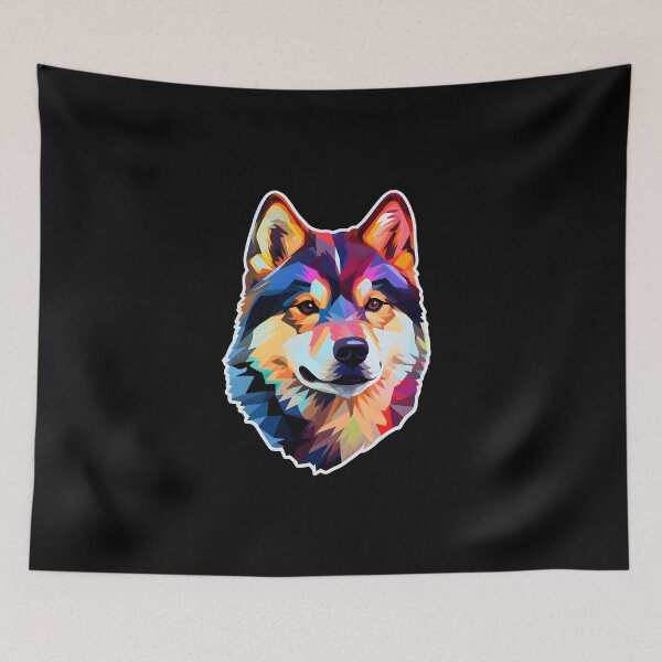 Item preview, Akita in WPAP style designed and sold by CUTEDOGGIEZ.