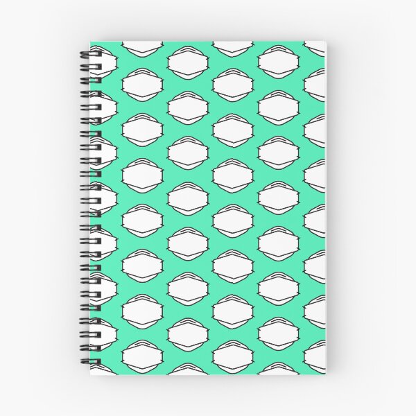 Item preview, White N95 Pattern (arsenic green background) designed and sold by sarahwlongcovid.