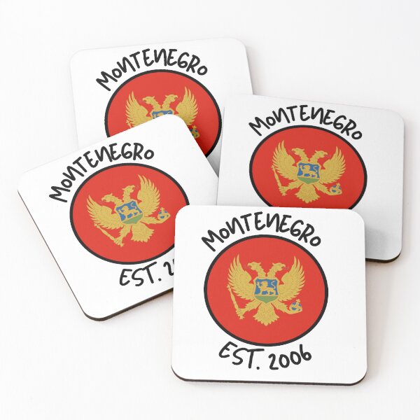 Item preview, Montenegro Map Flag EST. 2006 designed and sold by MKsArtDesigns.