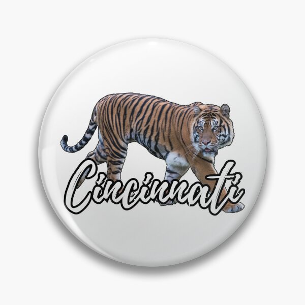 Item preview, Cincinnati Bengal Tiger and City's Name Spelled out in Cursive designed and sold by kylmllr101684.