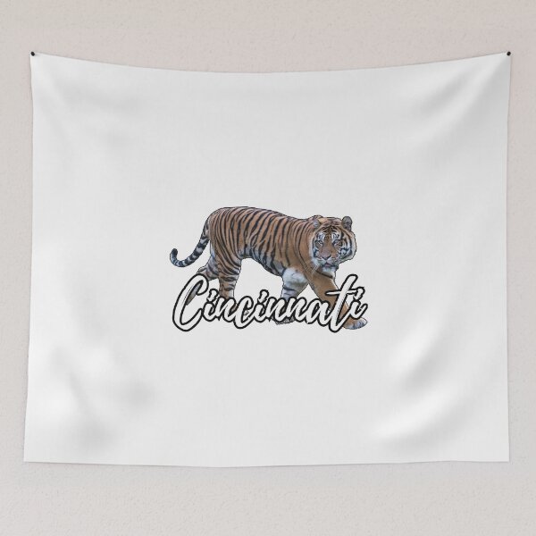Item preview, Cincinnati Bengal Tiger and City's Name Spelled out in Cursive designed and sold by kylmllr101684.