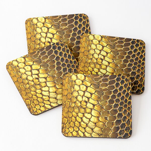 Item preview, Snakeskin Gold Snake Serpent Animal Print Viper Fashion designed and sold by couture-rapture.