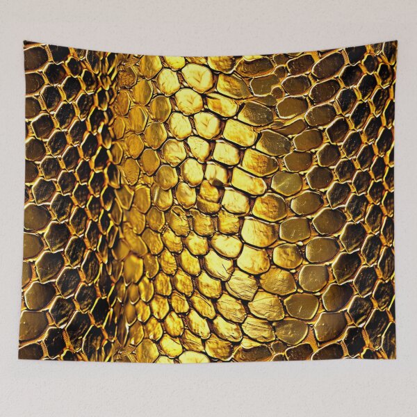 Item preview, Snakeskin Gold Snake Serpent Animal Print Viper Fashion designed and sold by couture-rapture.