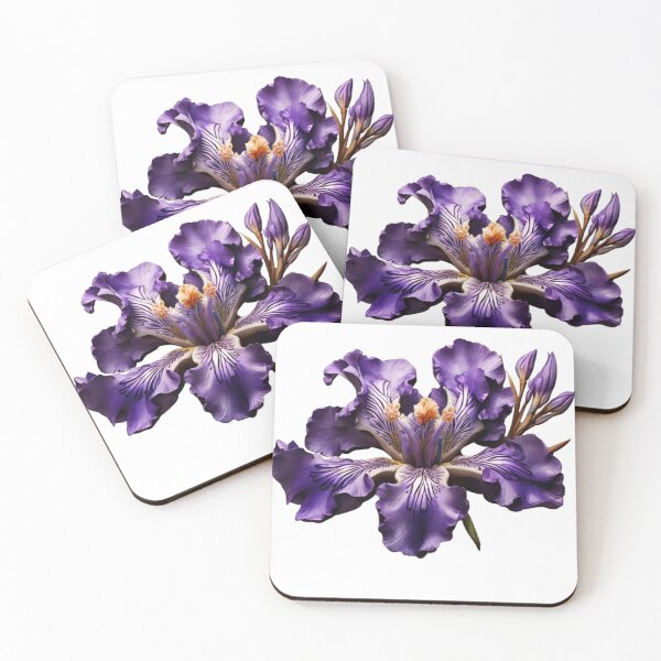Item preview, purple irises designed and sold by swiftbinaries.